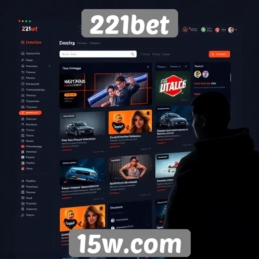 Análise da interface do usuário do site 221bet